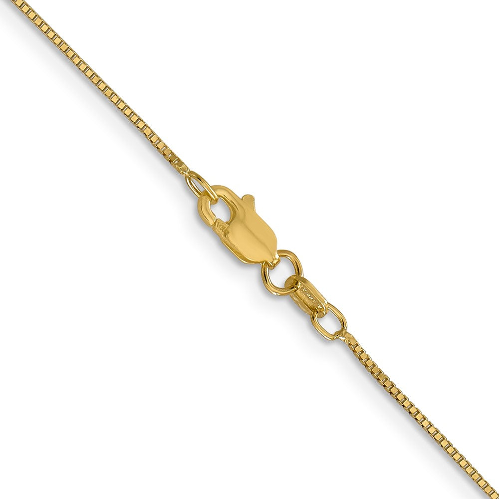 Shop Exclusive 14K Gold 26-Inch Box Chain - Stylish 0.7mm Lobster Clasp