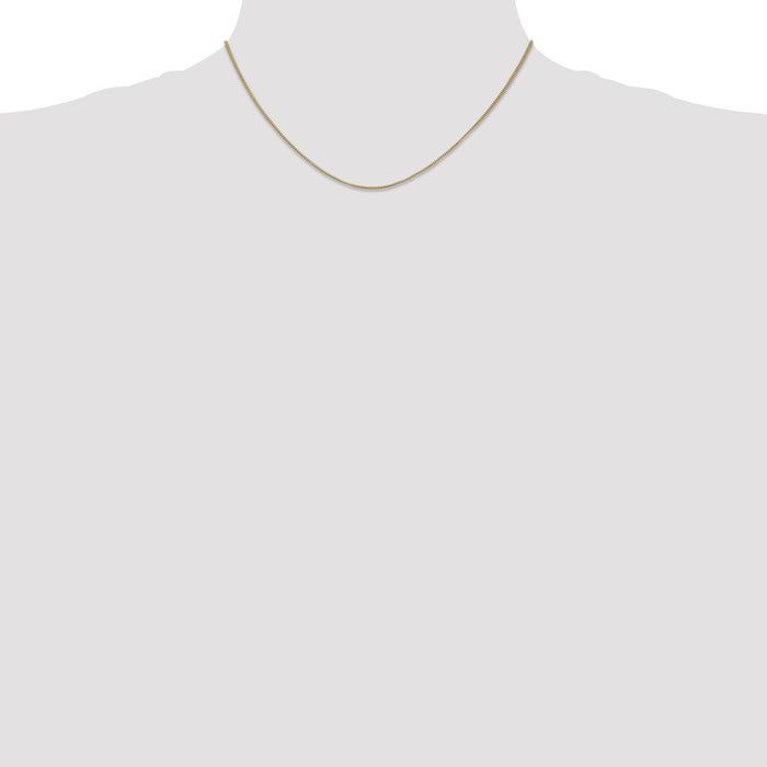 Shop Stylish 14K Gold 16-Inch 0.7mm Box Chain with Lobster Clasp-4