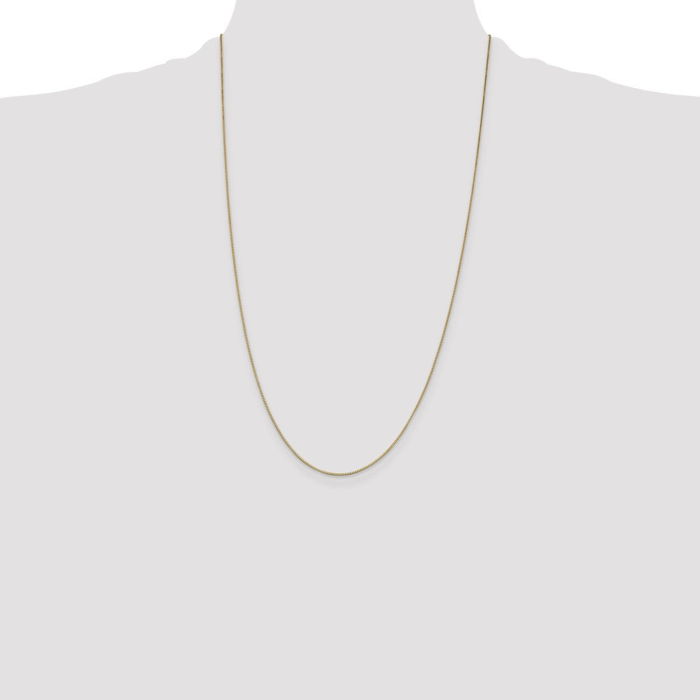 Shop Exclusive 14K Gold 26-Inch Box Chain - Stylish 0.7mm Lobster Clasp