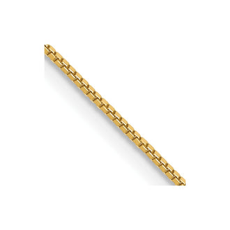 Shop Stylish 14K Gold 24-Inch Box Chain, 0.7mm - Affordable Luxury Jewelry