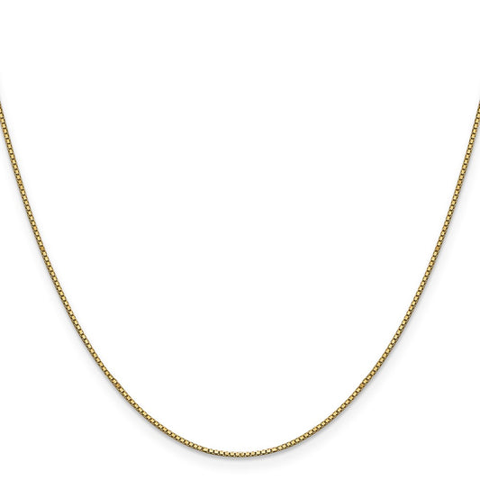 Shop Stylish 14K Gold .9mm Box Chain - 16-Inch Length, Luxury Appeal
