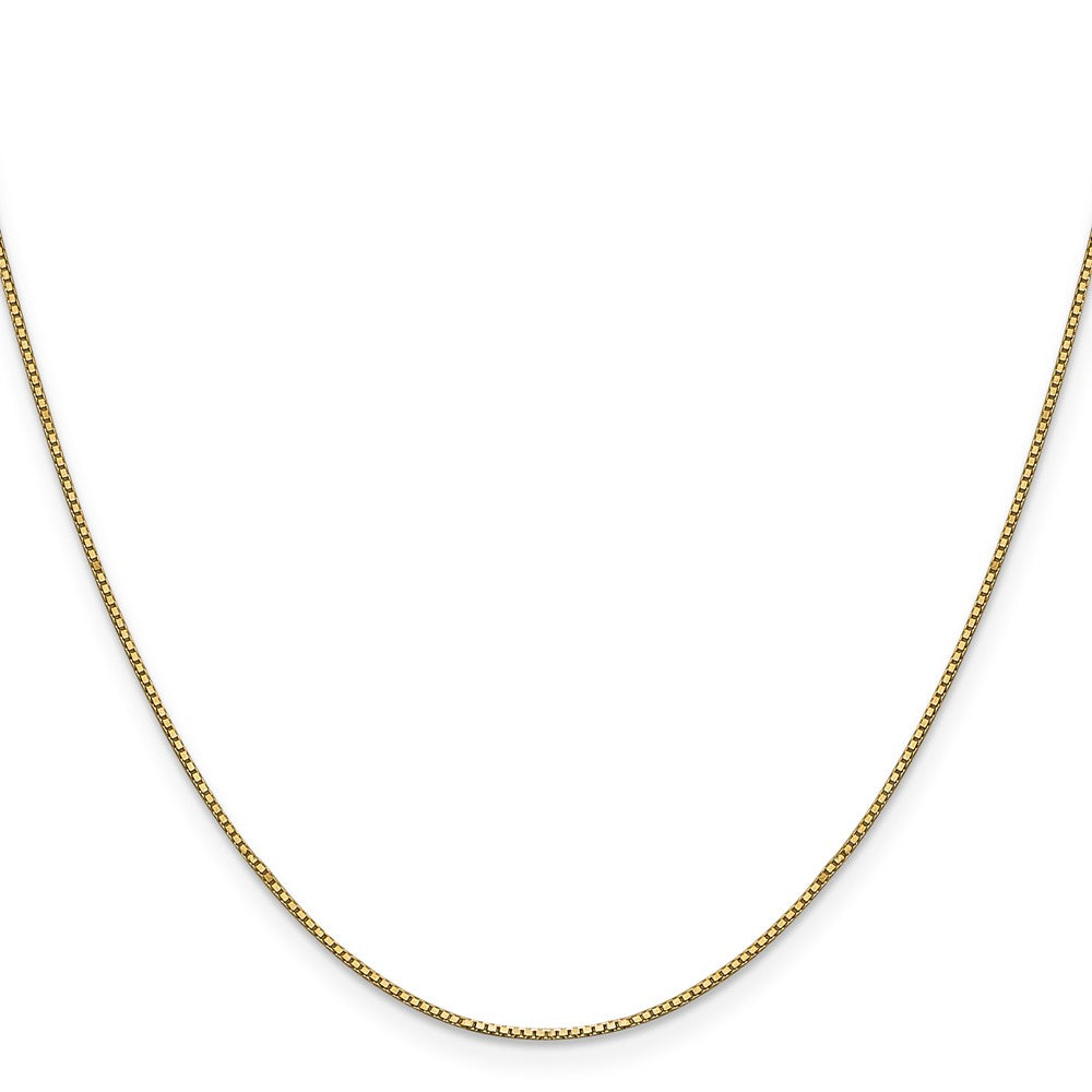 Buy Affordable 14K Gold 18-Inch Box Chain - 0.9mm with Lobster Clasp