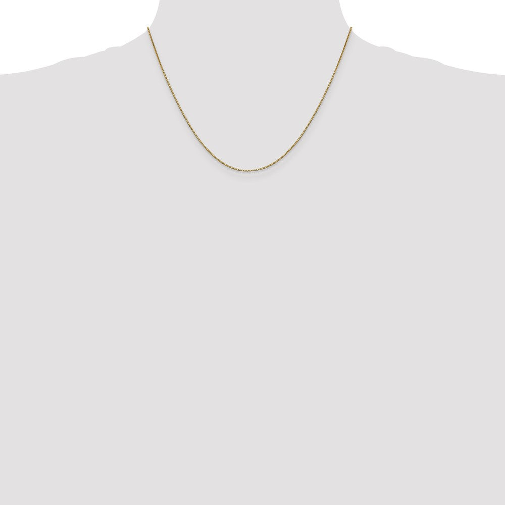 Buy Affordable 14K Gold 18-Inch Box Chain - 0.9mm with Lobster Clasp
