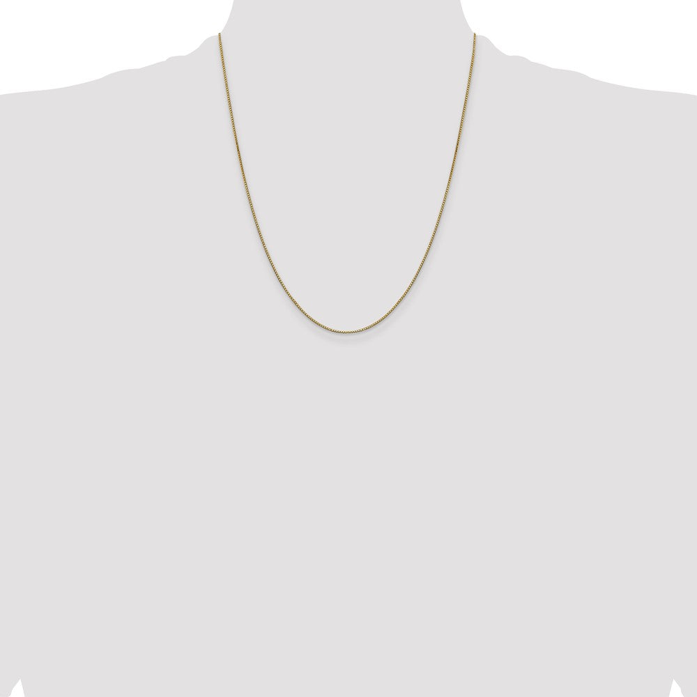 Shop 14K Gold 22-Inch 0.9mm Box Chain - Stylish Lobster Clasp Jewelry Offer