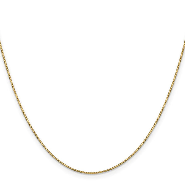 14K Gold .9mm Box Chain - 20-Inch Length