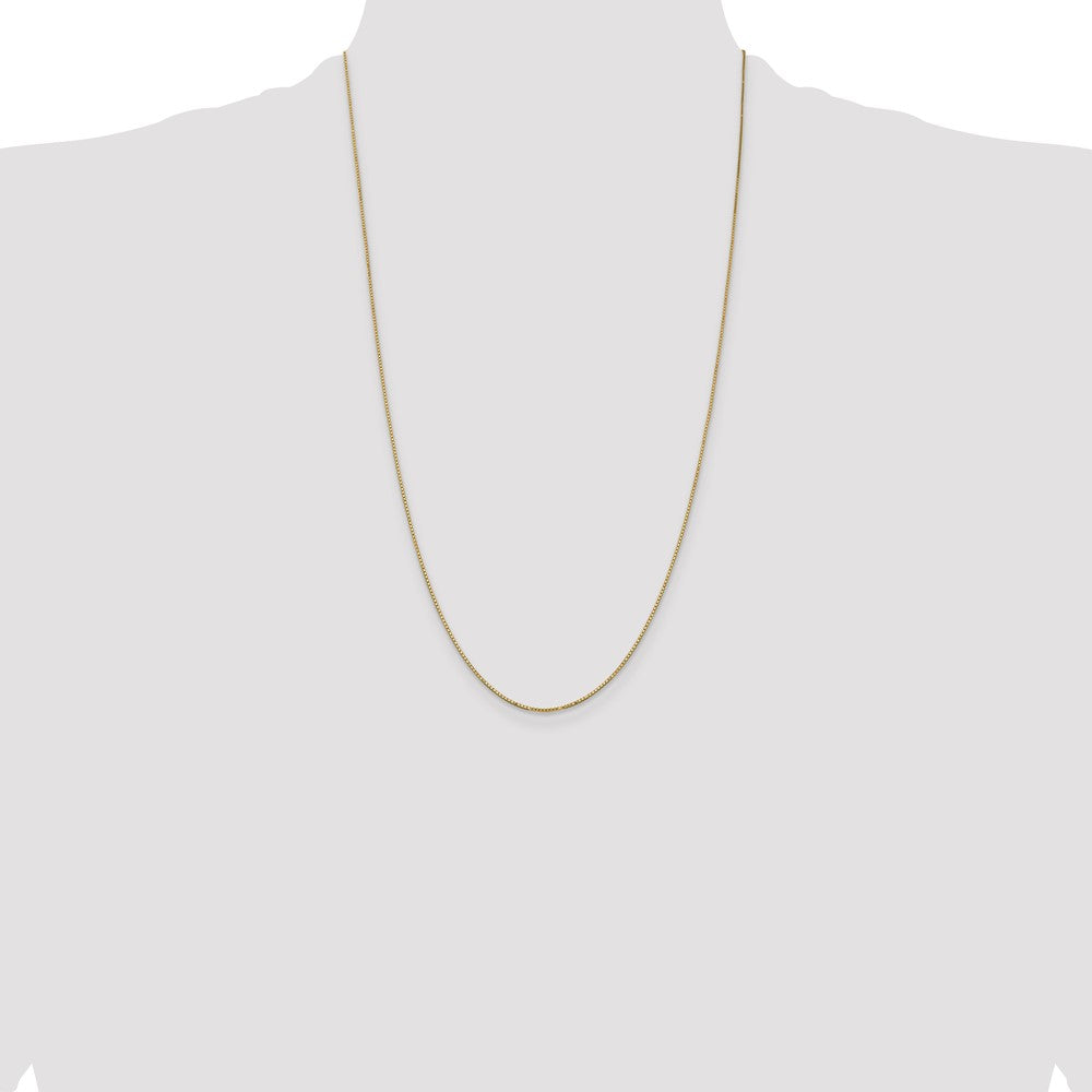 Shop 14K Gold 26-Inch Box Chain, 0.9mm Stylish Luxury Jewelry Piece