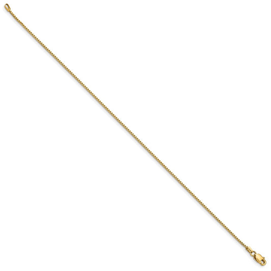 Shop Stylish 14K Gold 8-Inch .95mm Box Chain Bracelet - Luxury Design!