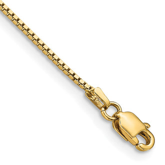 High-Quality 14K Gold 9-Inch .95mm Box Chain Anklet - Stylish & Affordable!