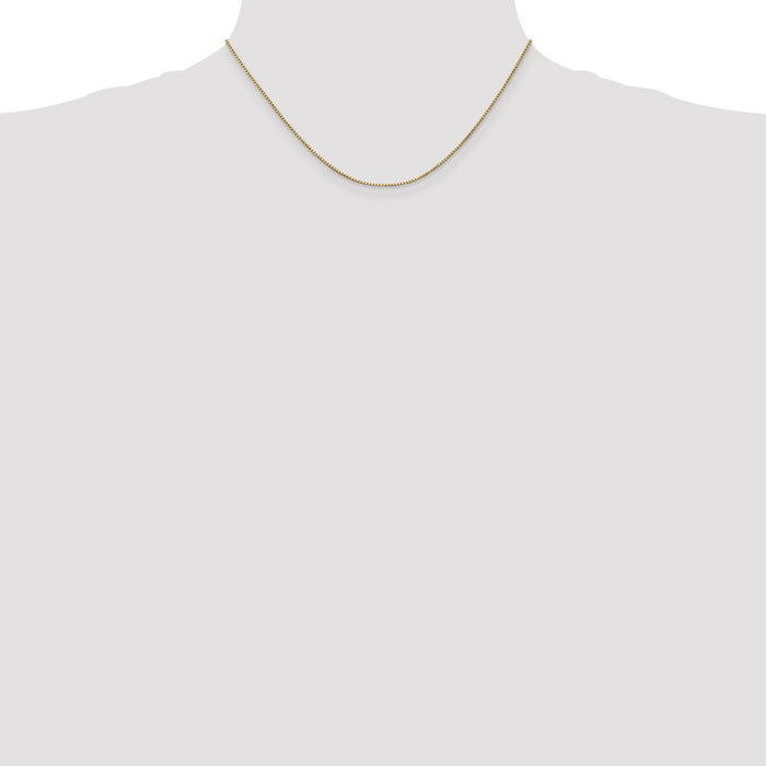 Exclusive 14K Gold 16-Inch 1mm Box Chain with Lobster Clasp - Stylish Value-4