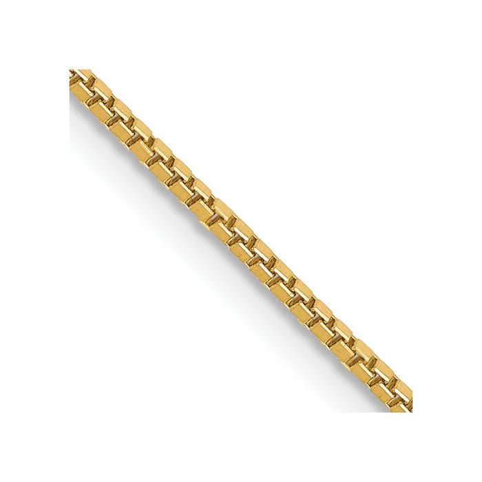 Buy 14K Gold 24-Inch 1mm Box Chain - Stylish & Affordable Luxury Accessory-1