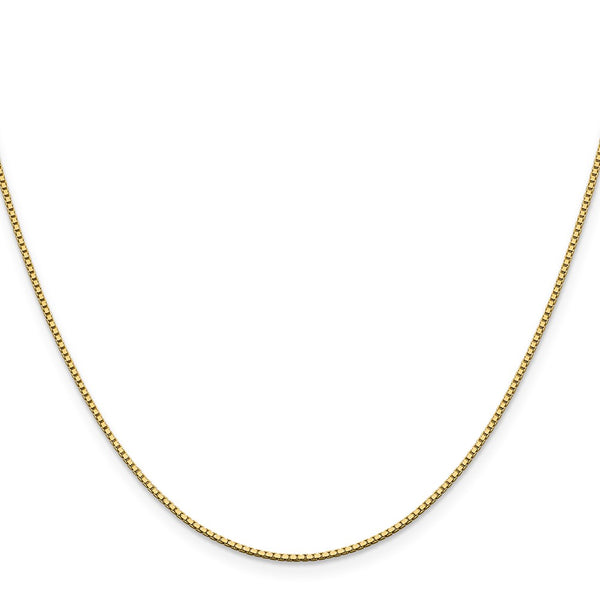 14K Gold Box Chain - 1.05mm, Lobster Clasp