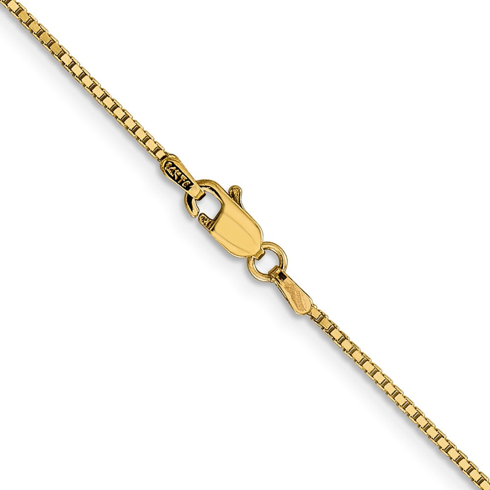 Shop Stylish 14K Gold 26-Inch Box Chain, 1.05mm, Luxury Lobster Clasp