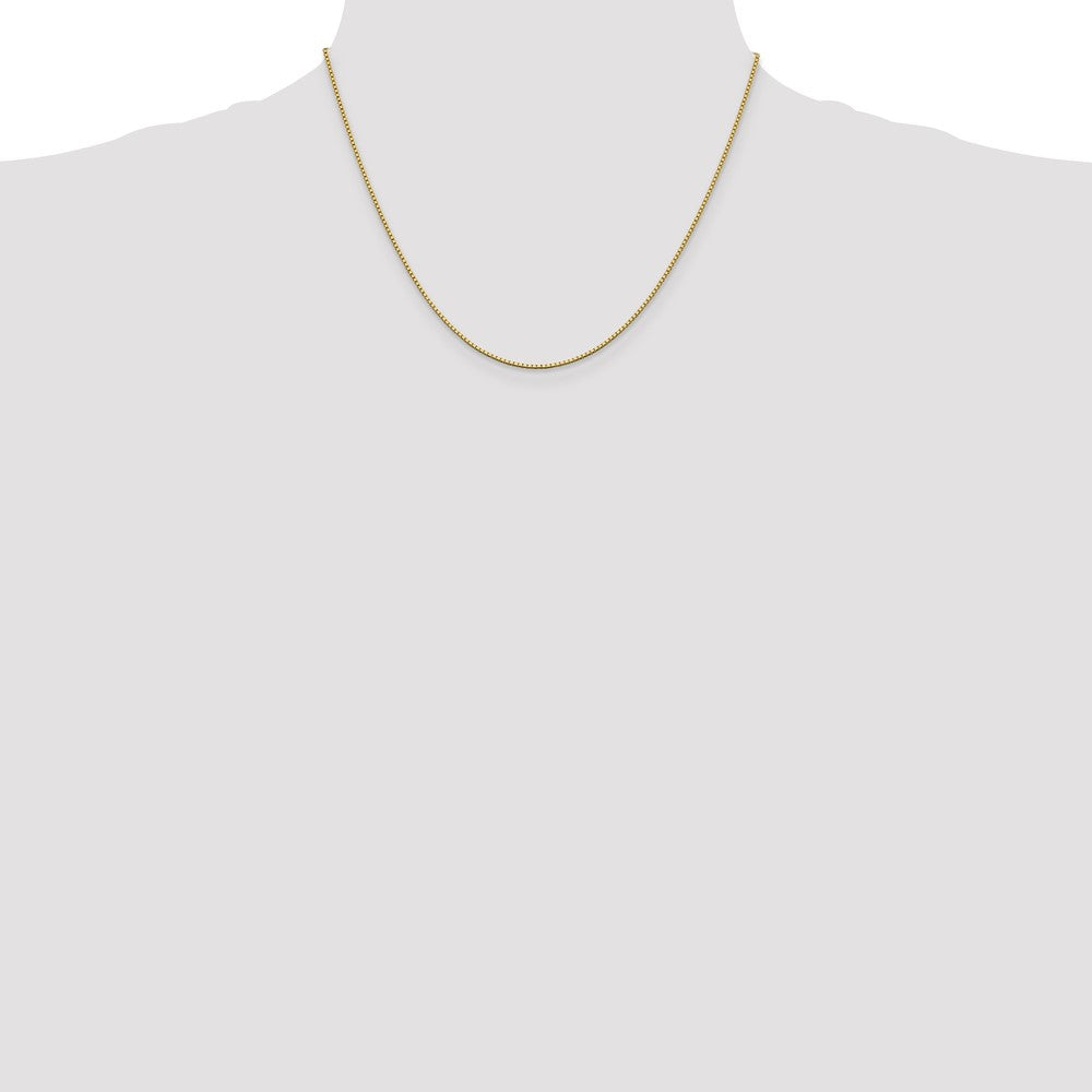 Shop 14K Gold 18-Inch Box Chain - Stylish 1.05mm with Lobster Clasp