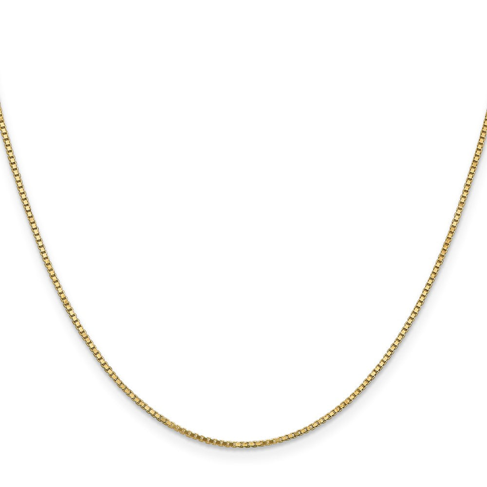 Shop Exclusive 28-Inch 14K Gold Box Chain - Stylish 1.1mm with Lobster Clasp