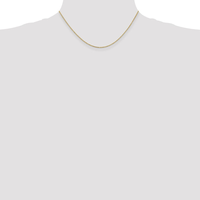 Buy Stylish 14K Gold 16-Inch Box Chain - 1.1mm, Affordable Luxury Jewelry-4