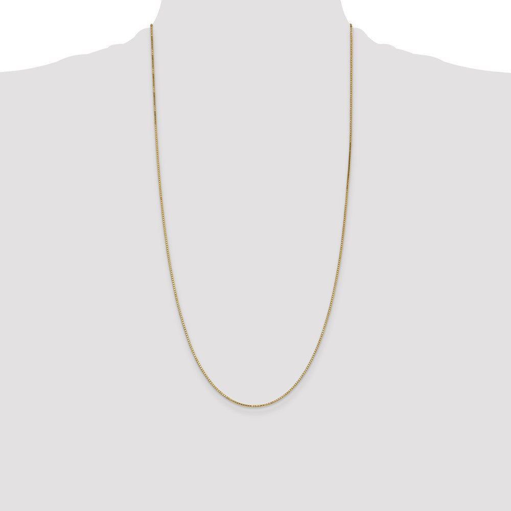 Shop Exclusive 28-Inch 14K Gold Box Chain - Stylish 1.1mm with Lobster Clasp