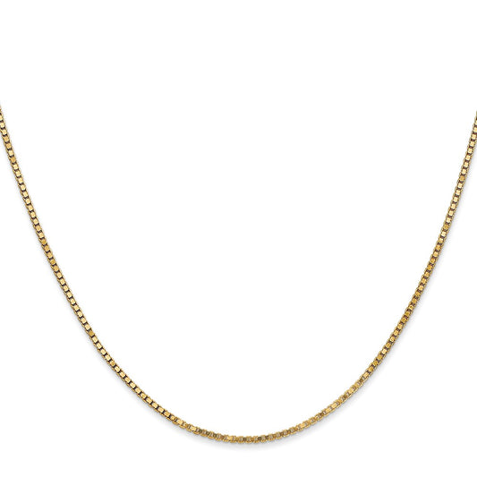 Buy Stylish 14K Gold 16-Inch Box Chain, 1.4mm, with Lobster Clasp - Luxury Value!