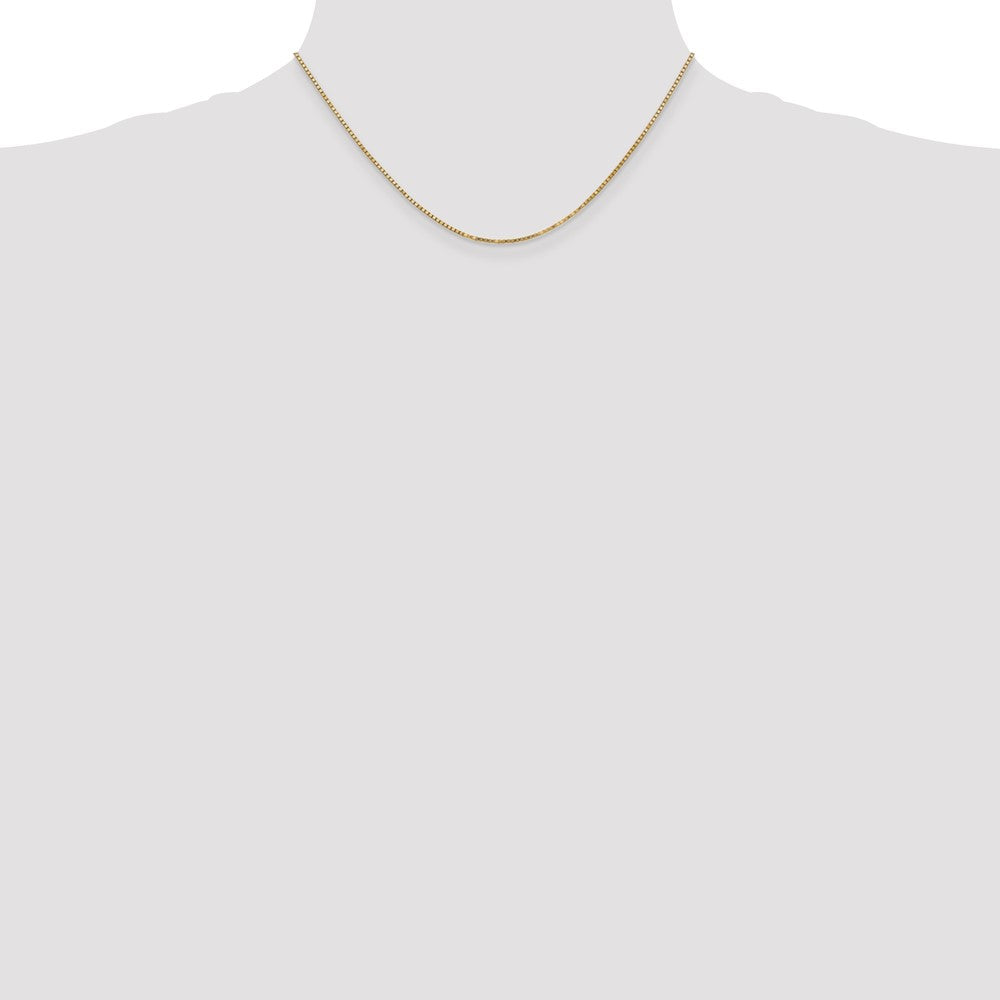 Buy Stylish 14K Gold 16-Inch Box Chain, 1.4mm, with Lobster Clasp - Luxury Value!