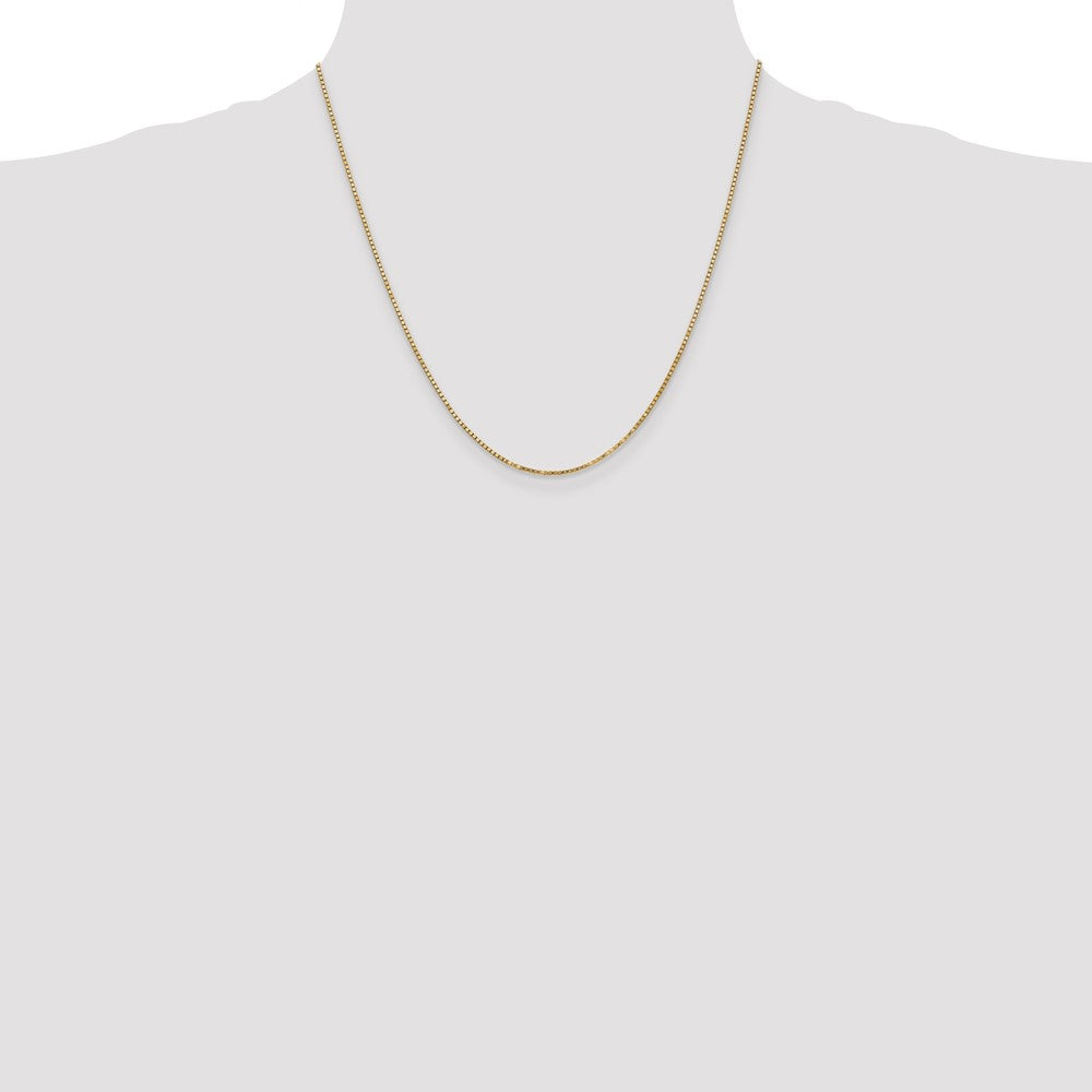 Buy Stylish 14K Gold 20-Inch 1.3mm Box Chain with Lobster Clasp - Luxury Value!
