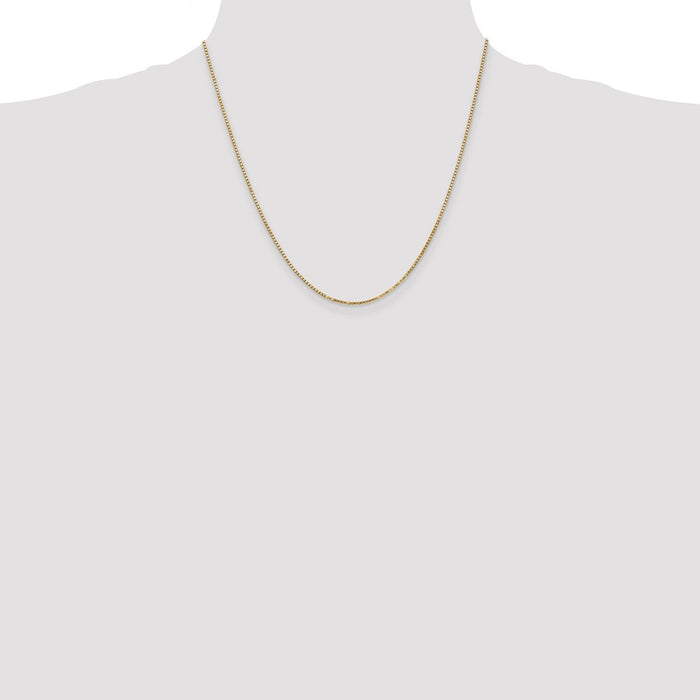 Buy Stylish 14K Gold 20-Inch 1.3mm Box Chain with Lobster Clasp - Luxury Value!-4