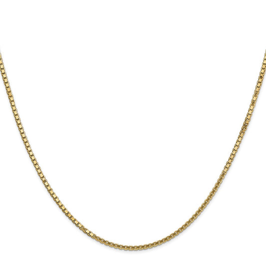 High-Quality 14K Gold 18-Inch 1.5mm Box Chain - Stylish Lobster Clasp Value