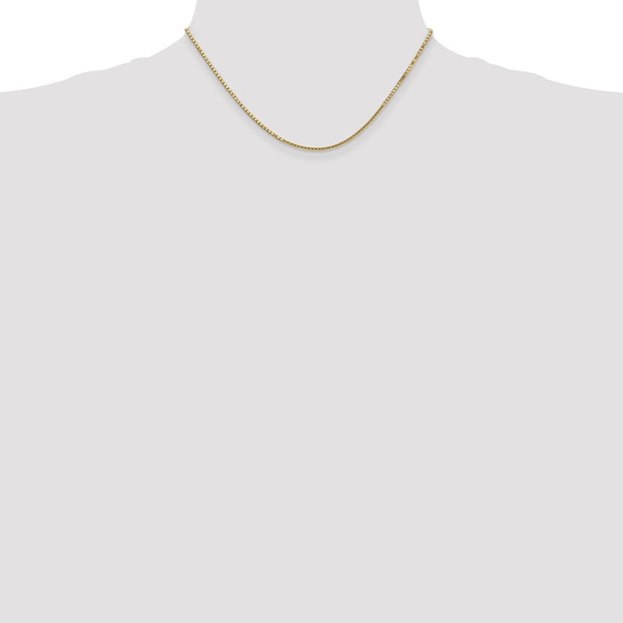 Shop Exclusive 14K Gold 16-Inch 1.5mm Box Chain - Stylish Lobster Clasp-4