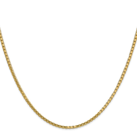 Shop Stylish 14K Gold 20-Inch Box Chain - 1.9mm, Lobster Clasp, Affordable Luxury