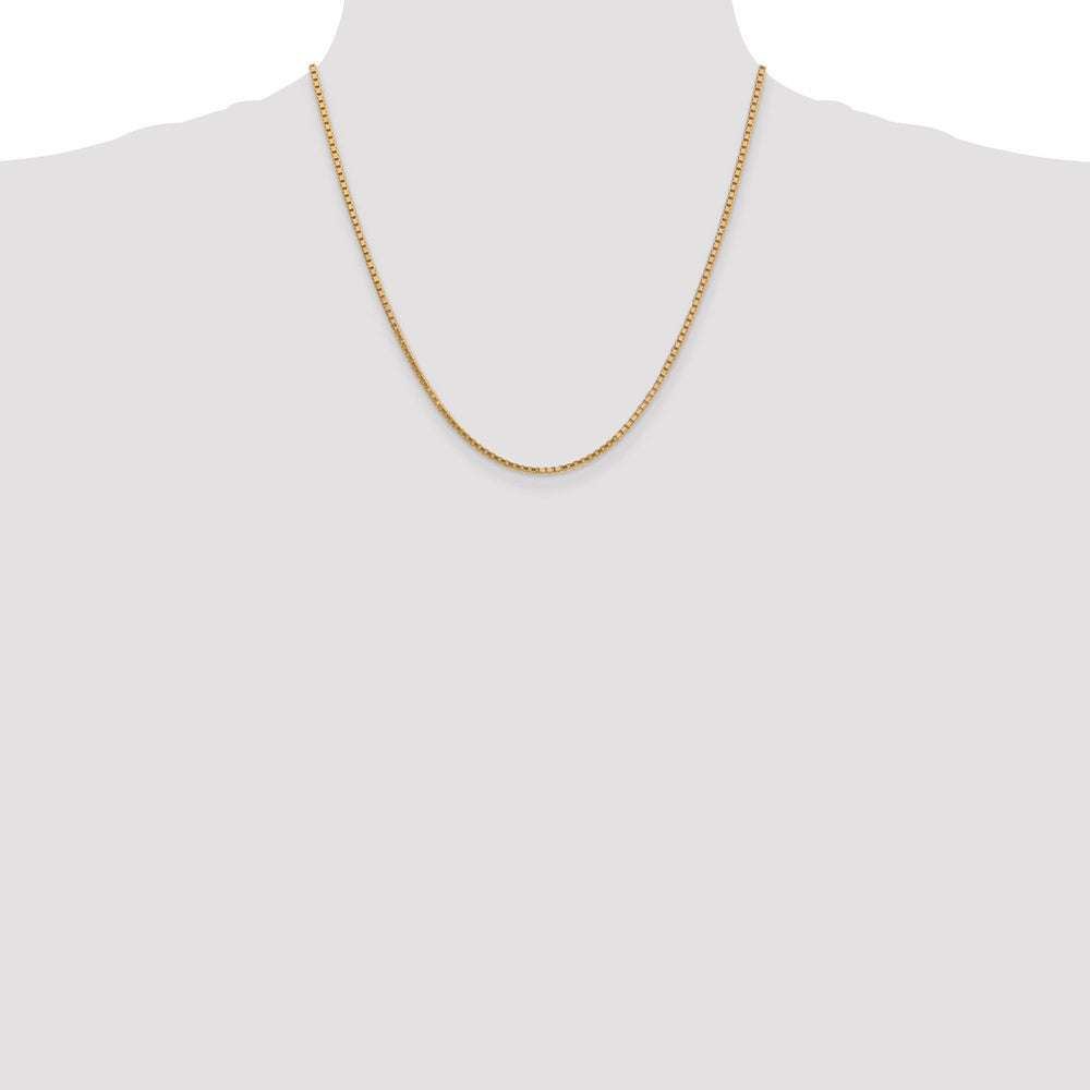 Shop Stylish 14K Gold 20-Inch Box Chain - 1.9mm, Lobster Clasp, Affordable Luxury