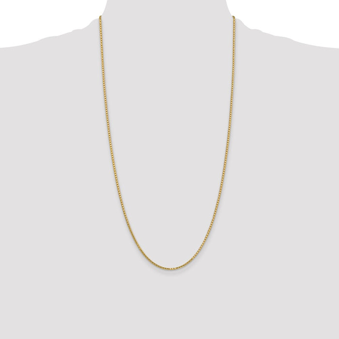 Buy 14K Gold 28-Inch Box Chain, 1.9mm - Stylish & Affordable Jewelry!-4