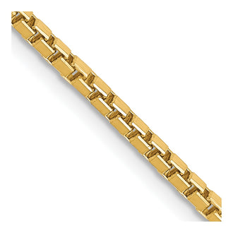 Shop Stylish 14K Gold 20-Inch Box Chain - 1.9mm, Lobster Clasp, Affordable Luxury