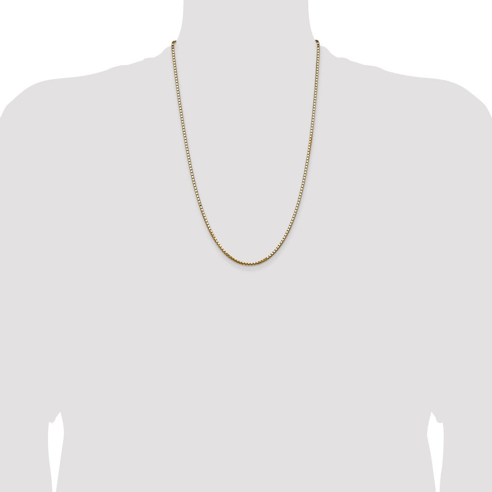 Buy 14K Gold 24-Inch 2.5mm Box Chain - Stylish & Affordable Luxury Jewelry