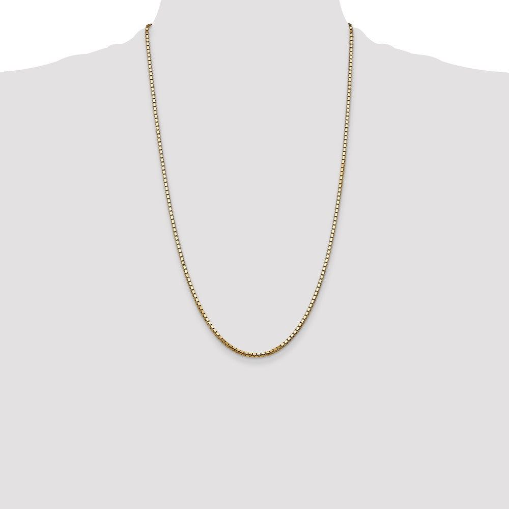 Shop Exclusive 14K Gold 26-Inch 2.5mm Box Chain - Stylish Lobster Clasp