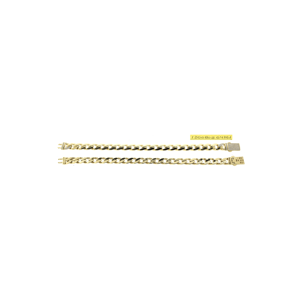 Buy Exclusive 14K Gold Monaco 11MM RDC Chain Bracelet with CZ Lock - Stylish Value