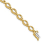 High-Quality 14K Gold Oval Gemstone Rainbow Bracelet Setting - Stylish Value!-1
