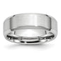 Buy Stylish Cobalt Satin & Polished Beveled Edge 7mm Chisel Band - Luxury!-11