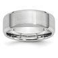 Buy 8mm Cobalt Satin & Polished Beveled Edge Chisel Band - Stylish & Affordable-11