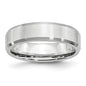 High-Quality Cobalt 6mm Beveled Edge Chisel Band | Stylish Satin Finish-7