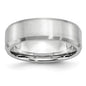 High-Quality 7mm Cobalt Chisel Beveled Edge Satin Finish Ring - Stylish Value!-11