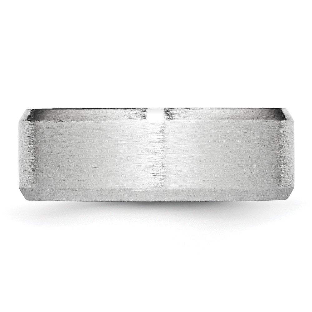 Buy Stylish 8mm Cobalt Satin Finish Chisel Band - Luxury Metal Ring