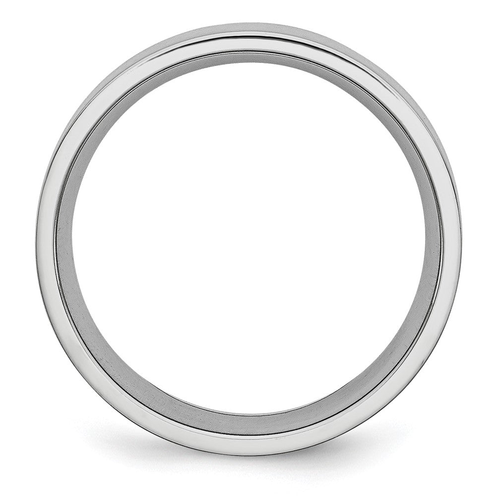 Exclusive Cobalt Blue Flat Satin Finish 7mm Chisel Band - Stylish Value!