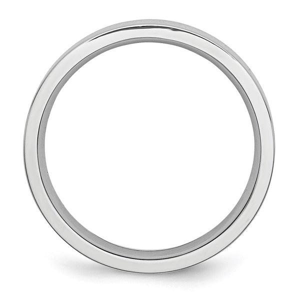 Cobalt Flat Polished 5mm Chisel Band Ring
