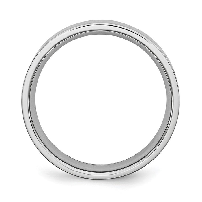 Buy Exclusive 6mm Cobalt Blue Flat Polished Chisel Band - Stylish Value!-2