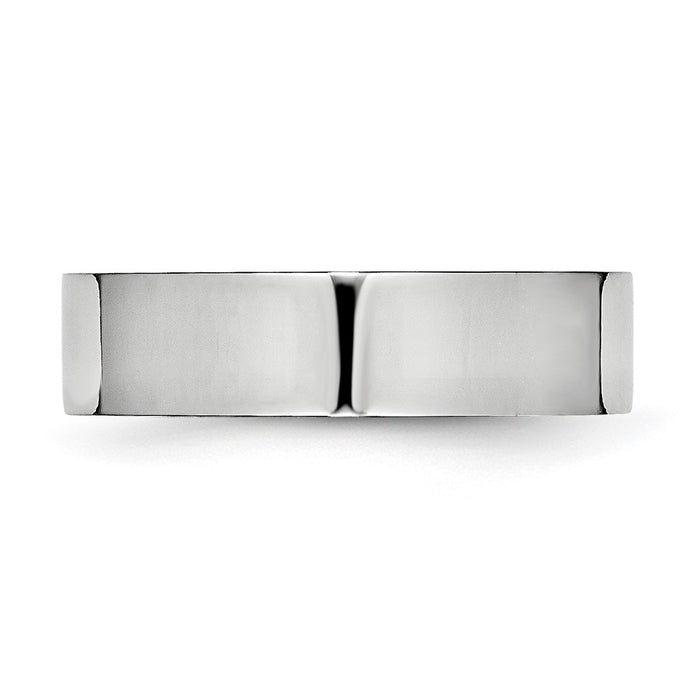 Buy Stylish Cobalt Blue Chisel Flat Polished 6mm Band - Luxury Design & Quality-3