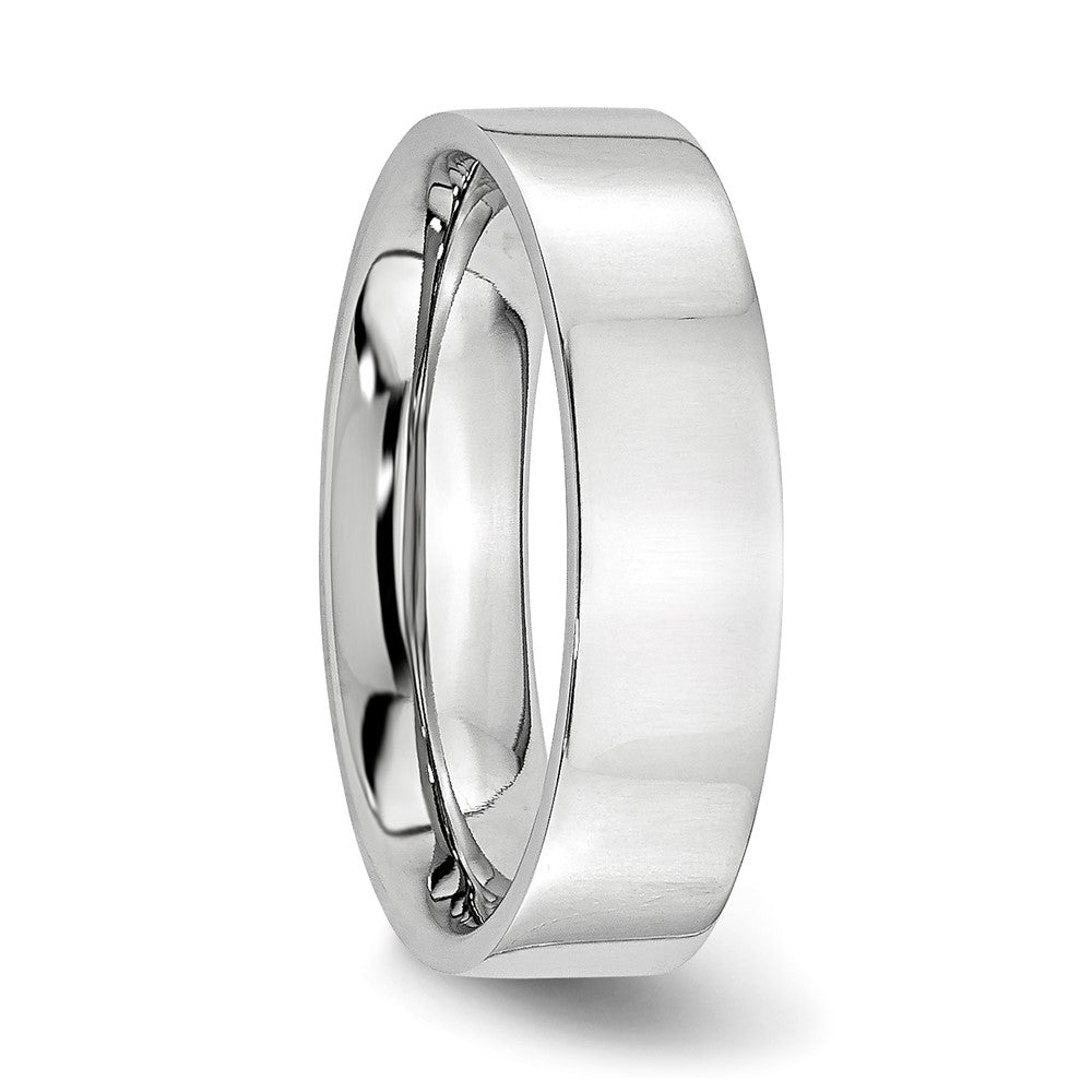 Buy Stylish Cobalt Chisel Flat Polished 6mm Ring - Luxury Metal Design