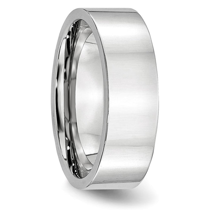 Exclusive 7mm Cobalt Flat Polished Chisel Band - Stylish & Affordable Luxury-4