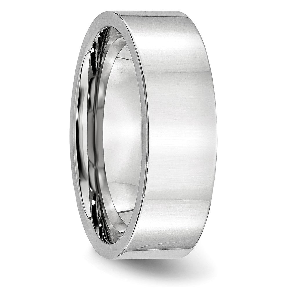 Buy Exclusive 7mm Cobalt Flat Polished Chisel Band - Stylish & Affordable