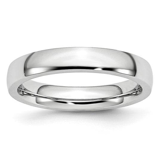Buy Stylish 4mm Cobalt Chisel Polished Half-Round Band Ring - Luxury Value