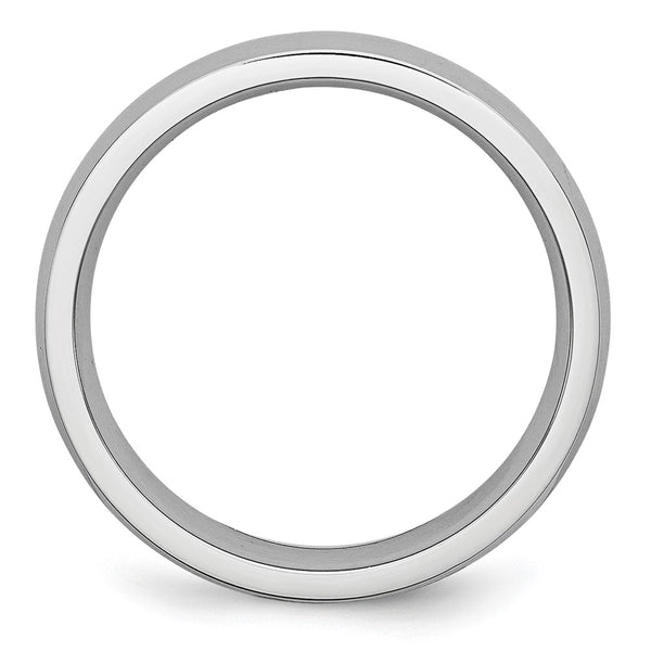 Cobalt Chisel Polished 5mm Half-Round Band Ring