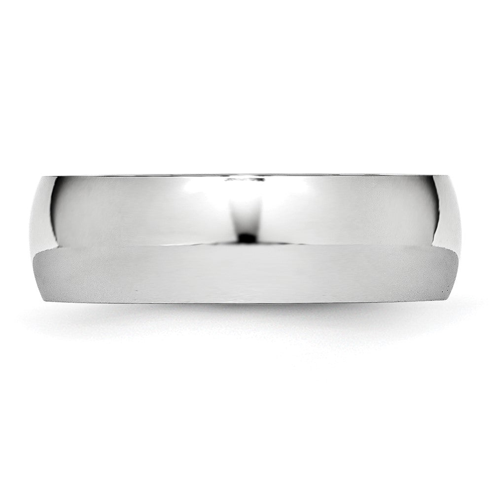 High-Quality Cobalt Chisel 7mm Half-Round Band Ring - Stylish & Affordable
