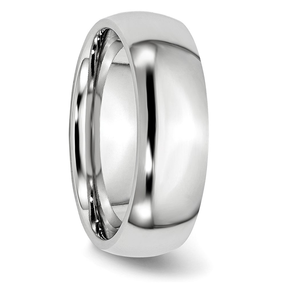 Exclusive Cobalt Chisel Polished 7mm Half-Round Band Ring | Stylish Value